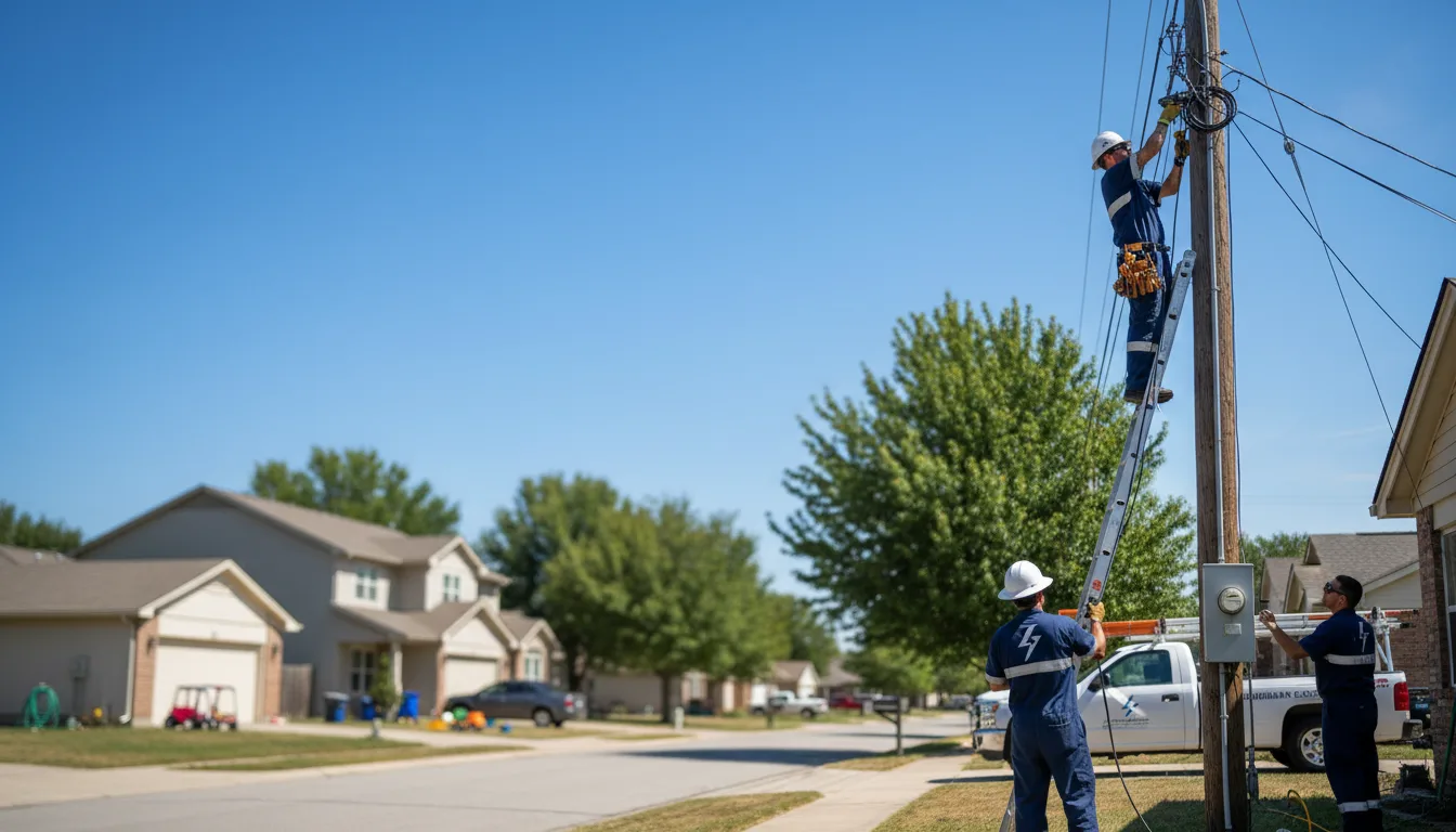 Residential electrician providing installation services in Ormsby, MN